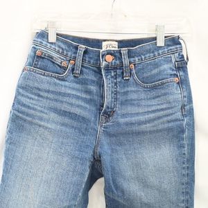J Crew 9" Toothpick Skinny Jean Size 25 T Mid Rise